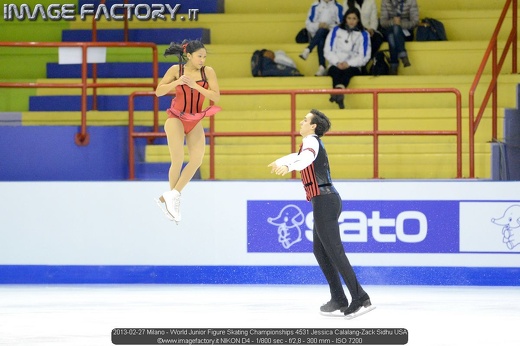 2013-02-27 Milano - World Junior Figure Skating Championships 4531 Jessica Calalang-Zack Sidhu USA
